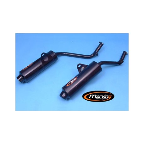 Exhaust Marving Oval Black for Honda Nx 650 Dominator 95/+