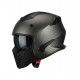 Casque Moto Jet Vito Bruzano - Gris métal