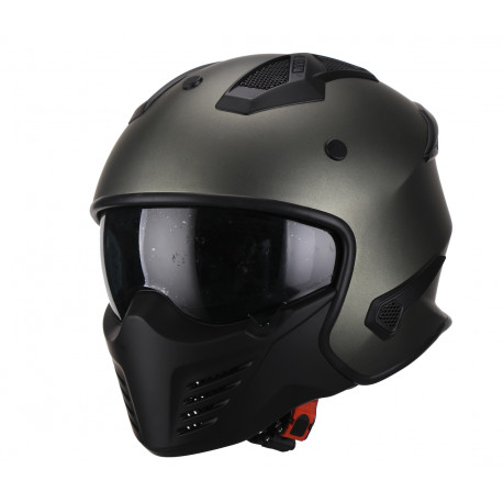 Motorcycle helmets Vito Jet Bruzano - Metallic grey