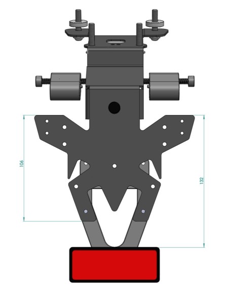 Support de plaque Access Design - Triumph Speed Twin 400 2024/+ // Scrambler 400 2024/+