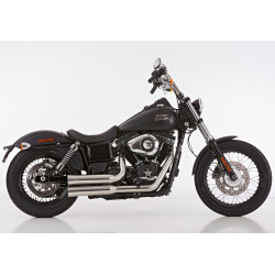 Ligne complète Falcon Double Groove noir - Harley-Davidson Dyna ....