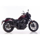 Echappement Falcon Double Groove Noir mat - Honda CMX 1100 Rebel