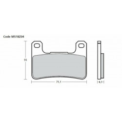 Plaquettes de frein Avant Brembo Upgrade M518Z04