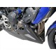 Sabot moteur Powerbronze noir brillant grille argent pour Yamaha MT-09 17/+