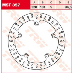 Brake disc Front TRW MST357