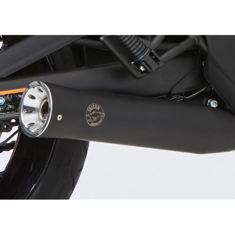 Echappement Falcon Double Groove Noir pour Yamaha SCR 950 17/+