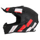 Casque Moto Vito Cross Tivoli - Noir, rouge, blanc