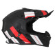 Casque Moto Vito Cross Tivoli - Noir, rouge, blanc