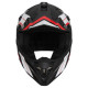 Casque Moto Vito Cross Tivoli - Noir, rouge, blanc