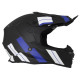 Casque Moto Vito Cross Tivoli - Noir mat, bleu blanc