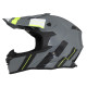 Casque Moto Vito Cross Tivoli - Nardo + deco