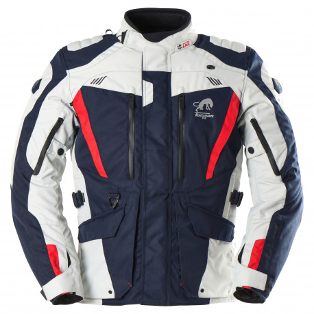 Furygan Motorbike Textile Jacket Apalaches - Blue, pearl, red