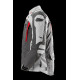 Furygan Motorbike Textile Jacket Apalaches - Grey, pearl, red