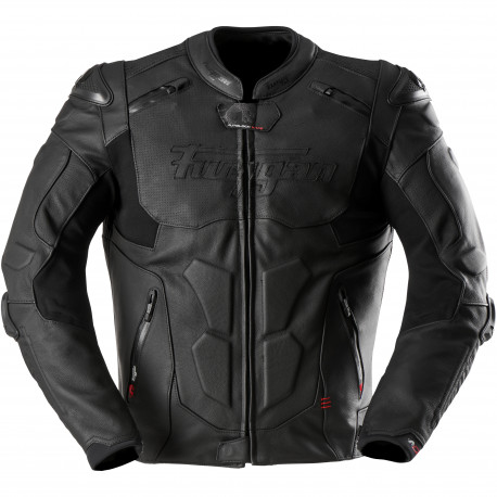 Furygan Veste Cuir Moto Ghost - Noir et or