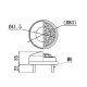 Feu arrière Moto-parts feu stop/clignotants