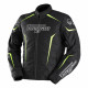 Furygan Veste Moto Textile Yori - Noir, blanc, jaune stab