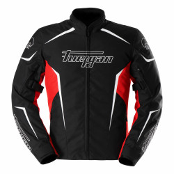 Furygan Motorrad TextilienJacke Yori - Schwarz, Weiss, Rot