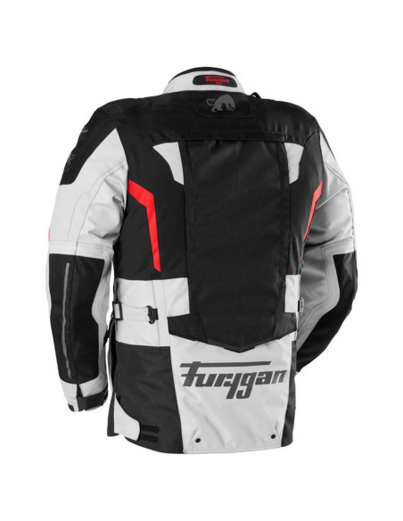 Furygan Motorrad Textilienjacke Montroc 3in1 Kevlar® Primaloft® - Schwarz, Pearl und Rot