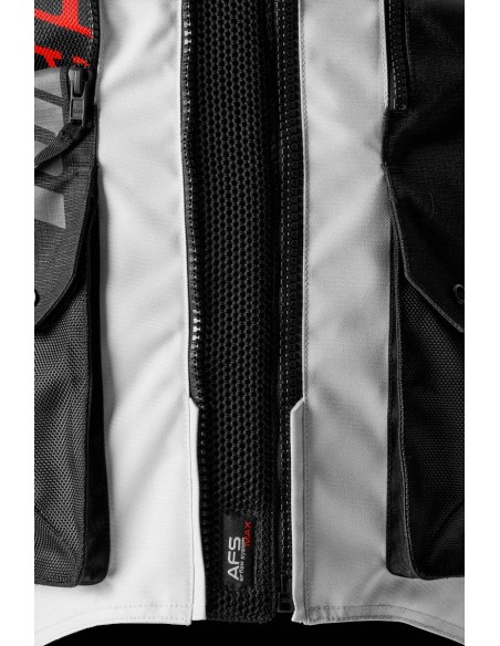Furygan Motorrad Textilienjacke Montroc 3in1 Kevlar® Primaloft® - Schwarz, Pearl und Rot