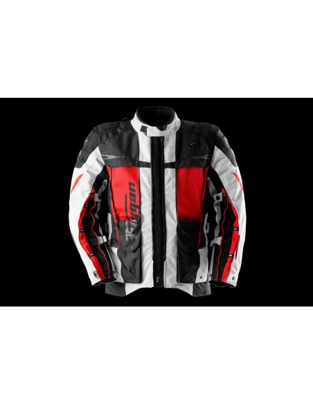 Furygan Motorrad Textilienjacke Montroc 3in1 Kevlar® Primaloft® - Schwarz, Pearl und Rot
