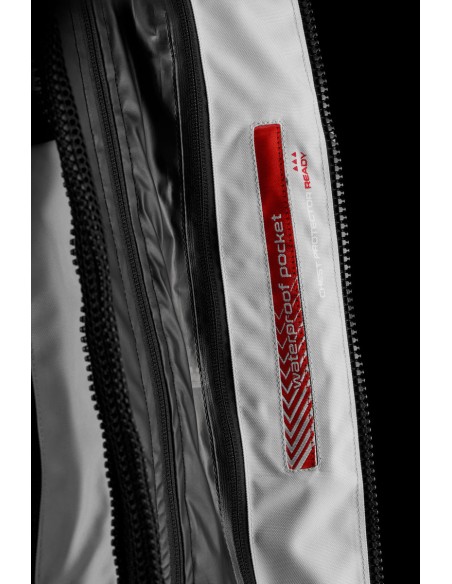 Furygan Motorrad Textilienjacke Montroc 3in1 Kevlar® Primaloft® - Schwarz, Pearl und Rot