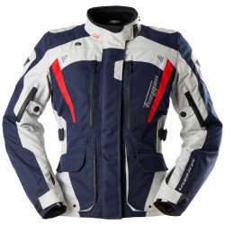 Furygan Motorbike Textile Jacket Apalaches - Blue, pearl, red