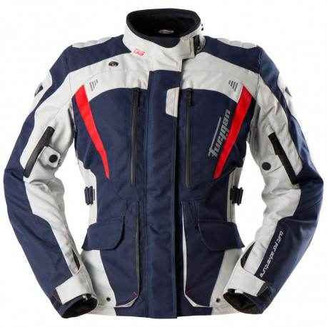 Furygan Motorbike Textile Jacket Apalaches - Blue, pearl, red