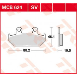 TRW front disc brake pads