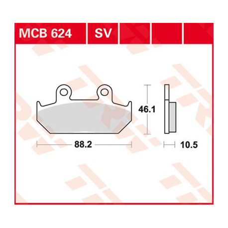 TRW front disc brake pads