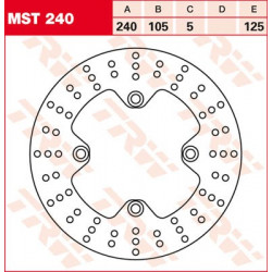 TRW rigid rear brake disc