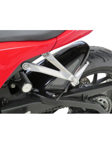 Garde boue arrière Powerbronze Black-silver-mesh - Honda CBR 600 RR 2005-17