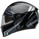 Bell Lithium Motorcycle Helmet - Jetstream Gloss Black/Silver