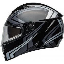 Bell Lithium Motorcycle Helmet - Jetstream Gloss Black/Silver