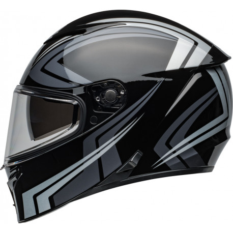 Helm Moto Bell Lithium - Jetstream Gloss Black/Silver