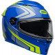 Bell Lithium Motorcycle Helmet - Jetstream Gloss Blue/Retina