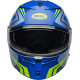 Bell Lithium Motorcycle Helmet - Jetstream Gloss Blue/Retina