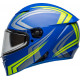 Bell Lithium Motorcycle Helmet - Jetstream Gloss Blue/Retina