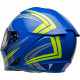 Bell Lithium Motorcycle Helmet - Jetstream Gloss Blue/Retina