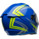 Bell Lithium Motorcycle Helmet - Jetstream Gloss Blue/Retina