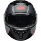 Bell Lithium Motorcycle Helmet - Shear Gloss Metallic Gray/Red