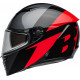 Bell Lithium Motorcycle Helmet - Shear Gloss Metallic Gray/Red