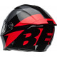 Bell Lithium Motorcycle Helmet - Shear Gloss Metallic Gray/Red