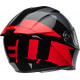 Bell Lithium Motorcycle Helmet - Shear Gloss Metallic Gray/Red