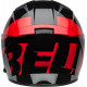 Bell Lithium Motorcycle Helmet - Shear Gloss Metallic Gray/Red