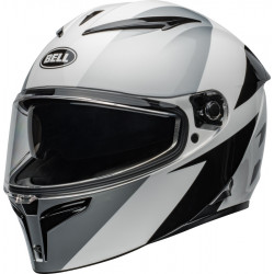 Casque Moto Bell Lithium - Shear Gloss Silver/White