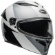 Bell Lithium Motorcycle Helmet - Shear Gloss Silver/White