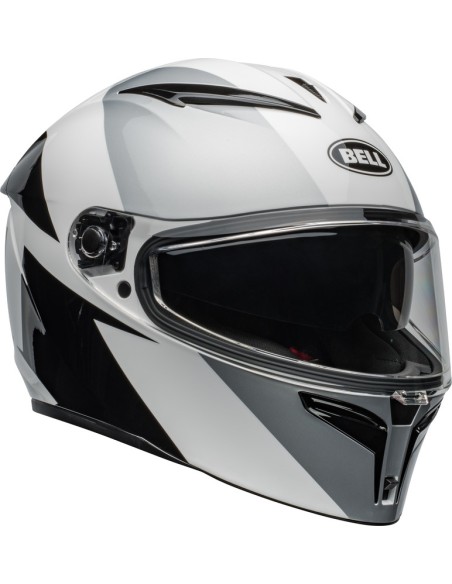Helm Moto Bell Lithium - Shear Gloss Silver/White
