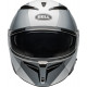 Bell Lithium Motorcycle Helmet - Shear Gloss Silver/White