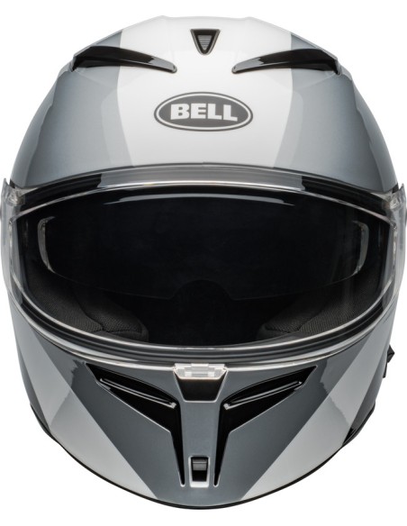 Helm Moto Bell Lithium - Shear Gloss Silver/White