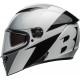 Bell Lithium Motorcycle Helmet - Shear Gloss Silver/White